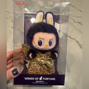 POP MART LABUBU x PRONOUNCE Wings of Fortune Vinyl Plush Hanging Card – NIB